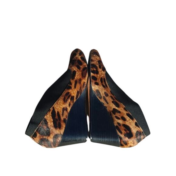 Animal print Taryn Rose Wedge round pumps sz 10.5 - Picture 5 of 8